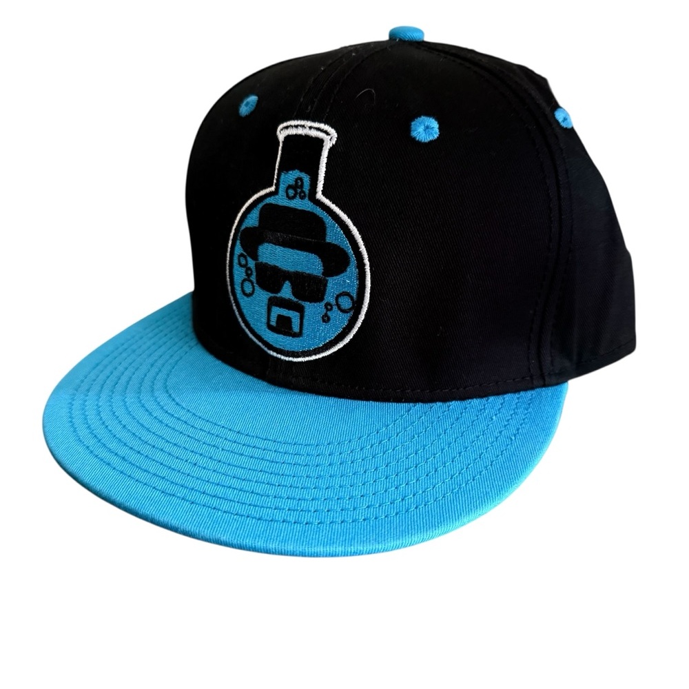 Breaking Bad Heisenberg Walter White Snapback Hat Cap Black Blue 2013 Rare NEW